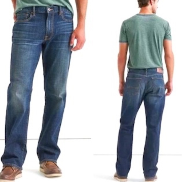 Lucky Brand Dungaress 181 Relaxed Straight Medium Wash Size 36x30 - Picture 1 of 15